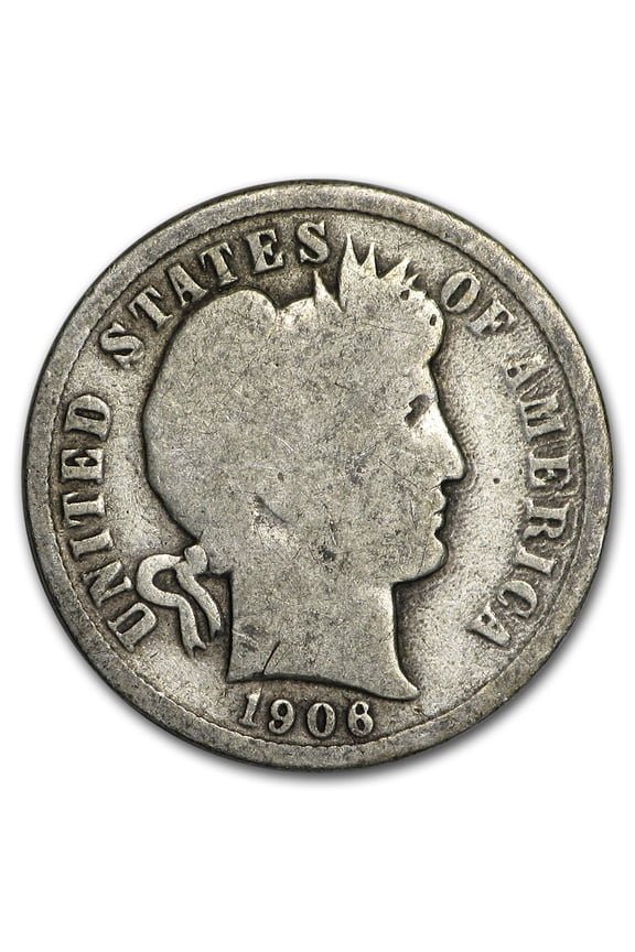 1906 Barber Dime Good/VG
