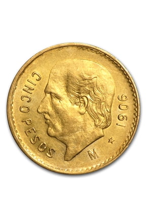 1906 Mexico Gold 5 Pesos XF