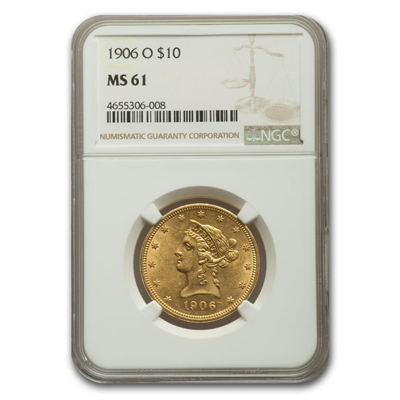 1906-O $10 Liberty Gold Eagle MS-61 NGC