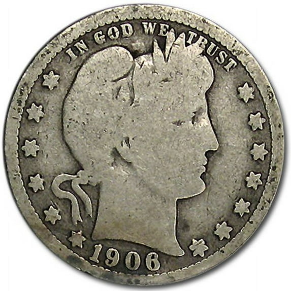 1906-O Barber Quarter Good