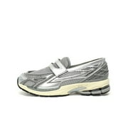 UNBRANDED 1906L Loafer Silver Casual Shoes, Loafer Low Top Hybrid Retro Daddy Casual Sports Loafers