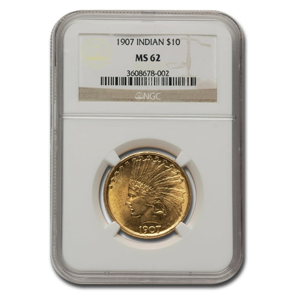 1907 $10 Indian Gold Eagle MS-62 NGC