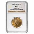 thumbnail image 1 of 1907 $10 Liberty Gold Eagle MS-63 NGC, 1 of 3