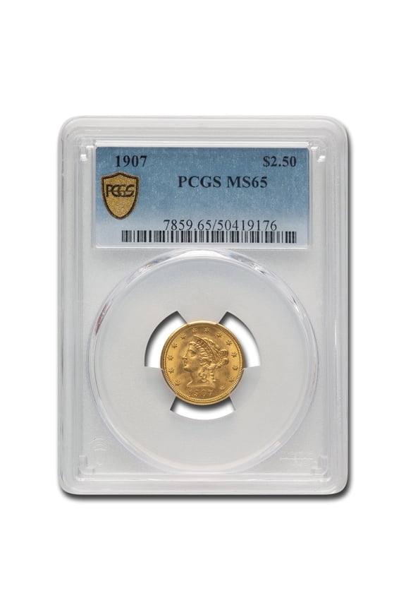 1907 $2.50 Liberty Gold Quarter Eagle MS-65 PCGS