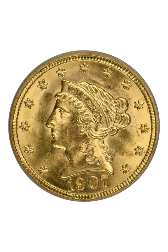 1907 P $2.50 Gold Liberty Head Quarter Eagle PCGS MS-64 CAC