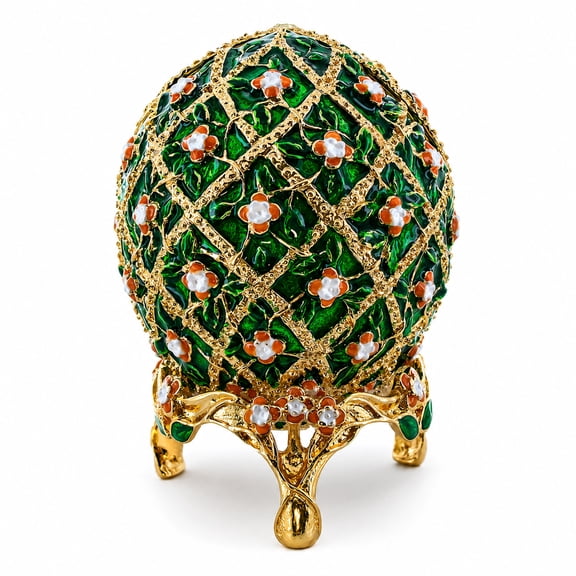 1907 Rose Trellis Royal Easter Egg 3.25 Inches