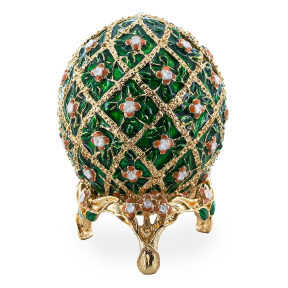 1907 Rose Trellis Royal Easter Egg 3.25 Inches