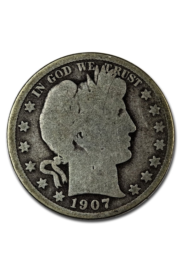 1907-S Barber Half Dollar AG