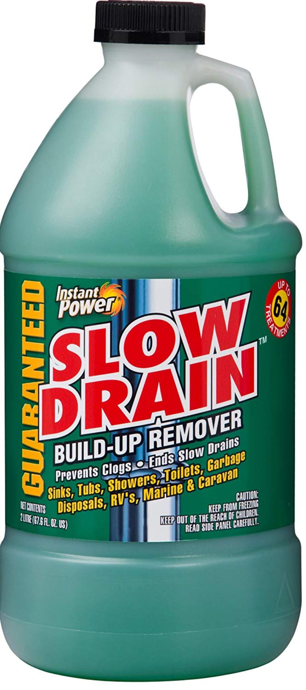 1907 Slow Drain Build Up Remover, Utilizes bacterial/enzyme formulation