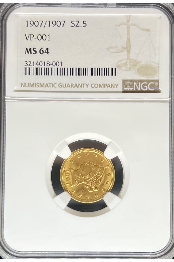 19071907 $2.5 Liberty VP-001 MS64 NGC (PA3214018001)