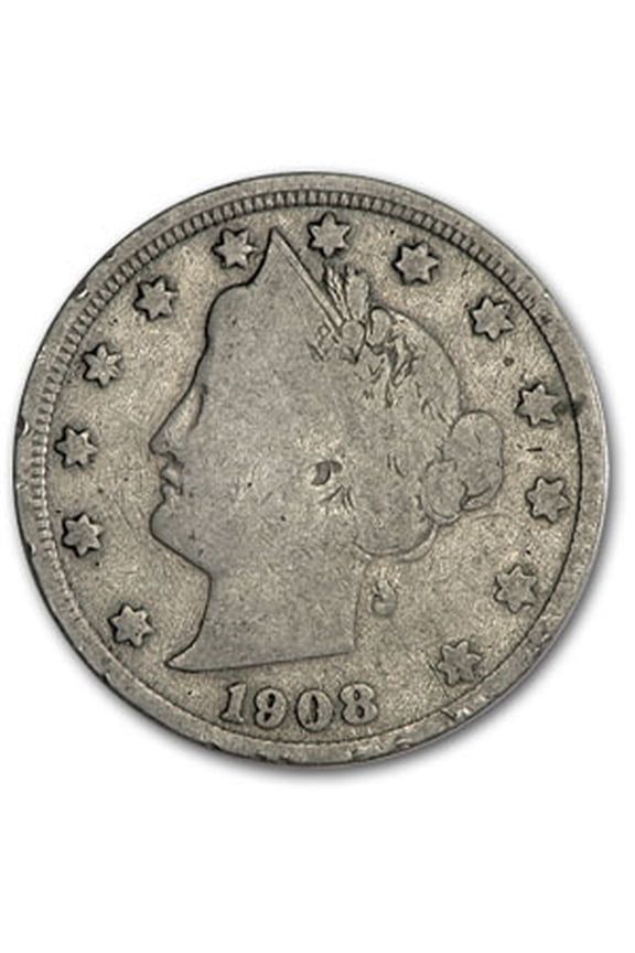 1908 Liberty Head V Nickel Good+