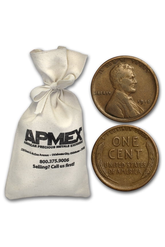 1909-1919 Wheat Cent 5,000-ct Bags (All from the 1910s)