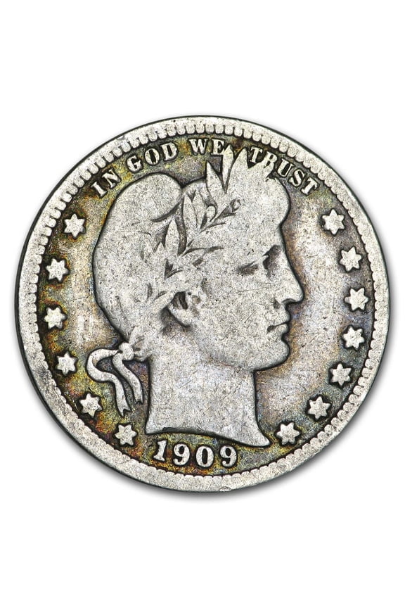 1909 Barber Quarter Good/VG