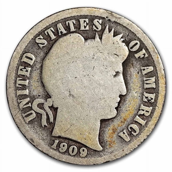 1909-D Barber Dime AG