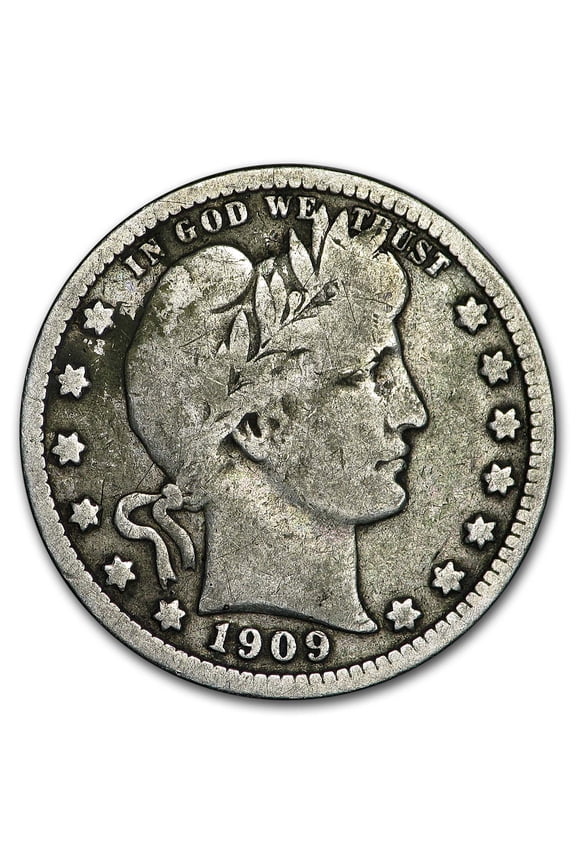 1909-D Barber Quarter VG