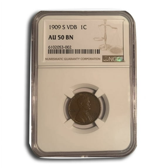 1909-S VDB Lincoln Cent AU-50 NGC