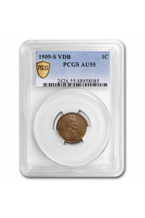 1909-S VDB Lincoln Cent AU-55 PCGS