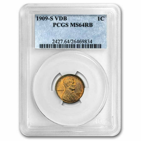 1909-S VDB Lincoln Cent MS-64 PCGS (Red/Brown)