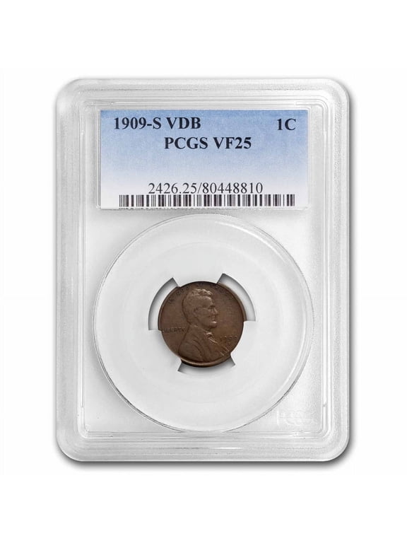 1909-S VDB Lincoln Cent VF-25 PCGS