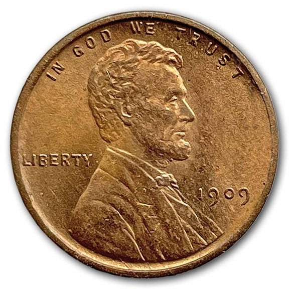 1909 VDB Lincoln Cent BU (Red)