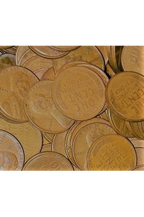 1909 Various Mint Marks 1 - Pound Bag of Lincoln Wheat Pennies 1909-1958 Unsearched Grab Bag Good