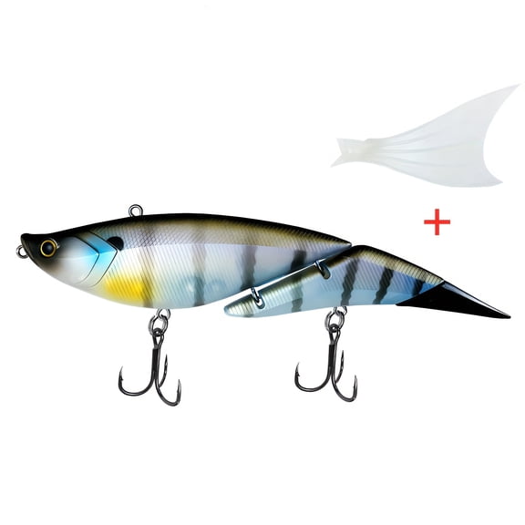 190Mm/56G Da Vinci Floating Minnow Minnowo Festival Long Cast Lure with Rattle Bead Soft Tail Accessory for Freshwater And Saltwater Fishing, Suitable for Sea Bass, GT, Red Snapper, Crappie,