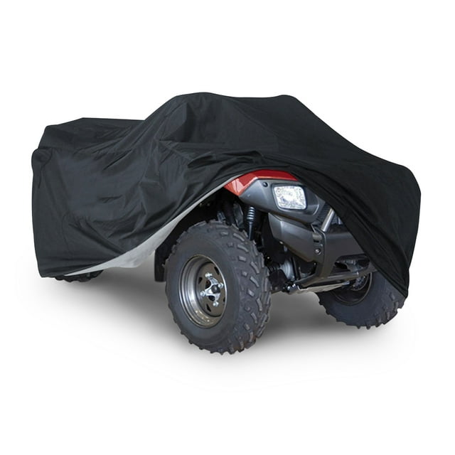 190T All Weather Waterproof Anti-UV ATV Car Cover, Black