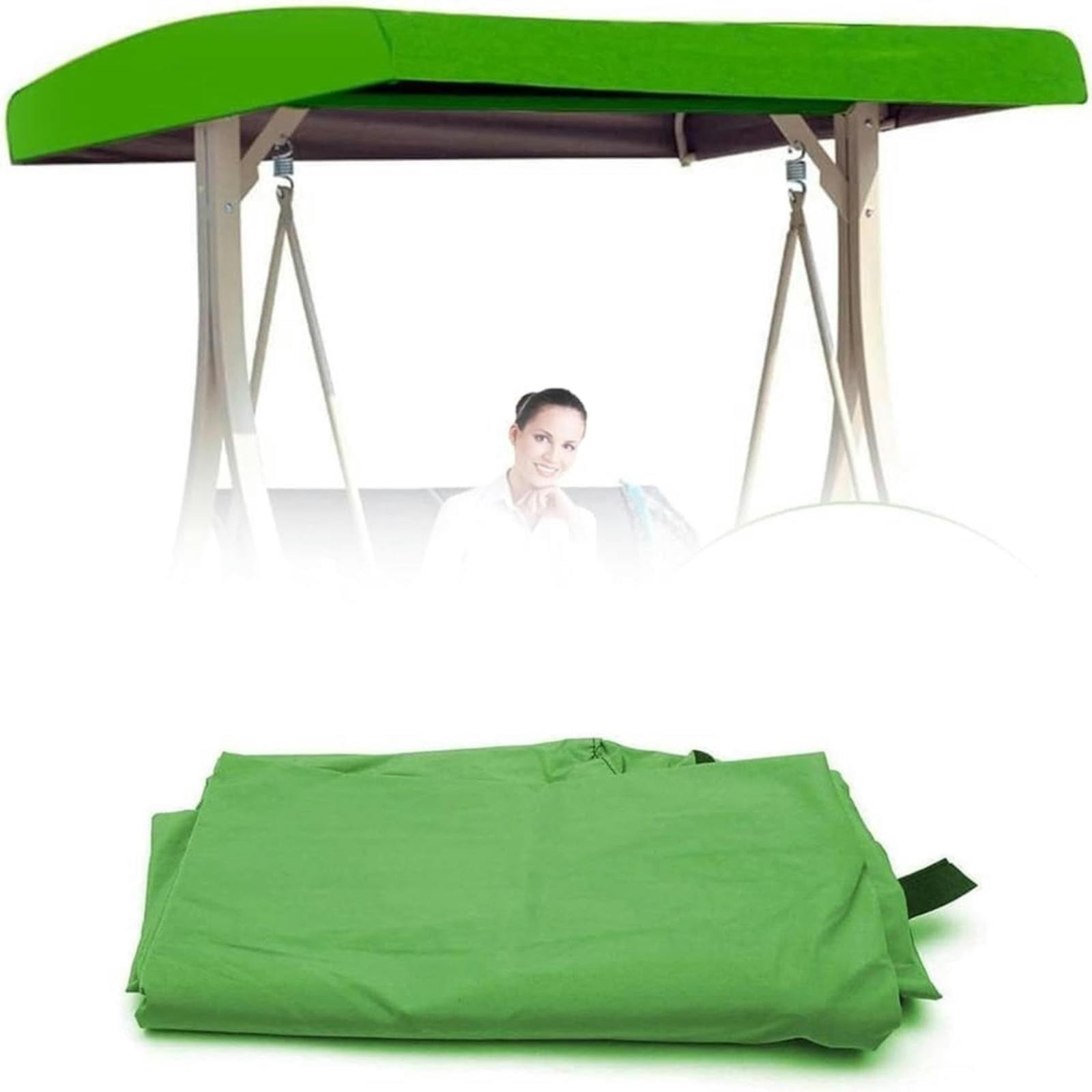 190T Cloth Patio Swing With 4 Reinforced Corner Pockets Outdoor Patio Swing Canopy Replacement For Swing Seat 2 3 Seater Garden Cover Walmart