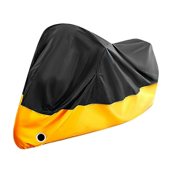 190T Thick Scooter Motorcycle Cover, Rainproof Sunscreen Coated Cloth, All-Weather Protection for 50cc Mopeds up to 1.8m, Includes Windproof Straps & Lock Holes