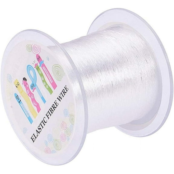 190Yards 0.5mm Clear Korean Elastic Crystal Thread Stretch String Cord Crafting DIY Thread for Beading Craft Sewing