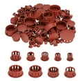 thumbnail image 1 of 190pcs Nylon Plastic Hole Plugs, 9 Size Round Drill Screw Hole Plugs Covers for Kitchen Cabinet Furniture Brown, 1 of 7