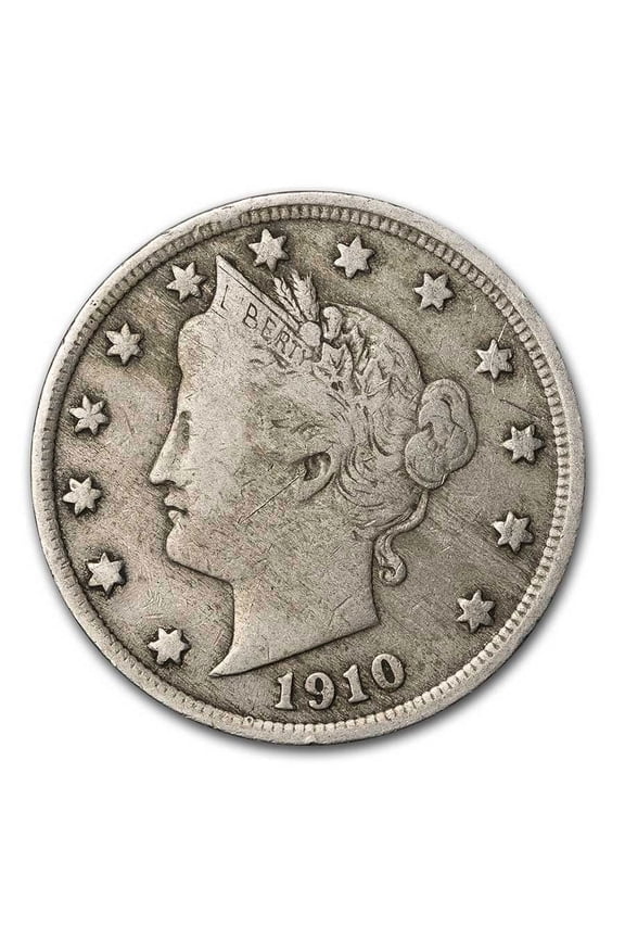 1910 Liberty Head V Nickel Fine