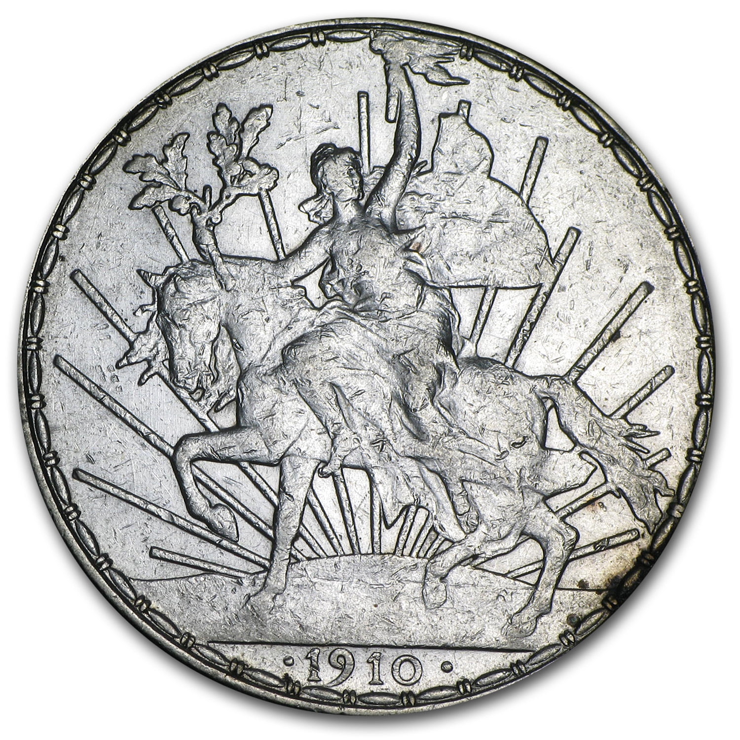 1910 Mexico Silver 1 Peso Caballito XF - Walmart.com
