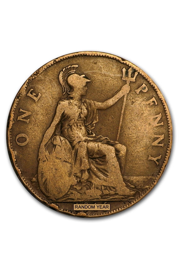 1911-1936 Great Britain George V Large Penny Cull (Random)