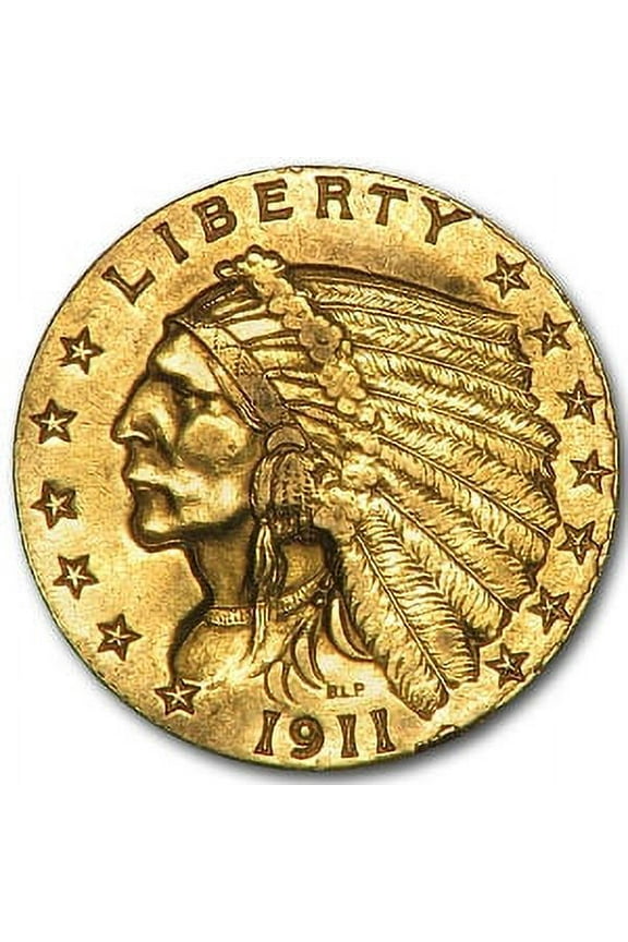 1911 $2.50 Indian Gold Quarter Eagle XF