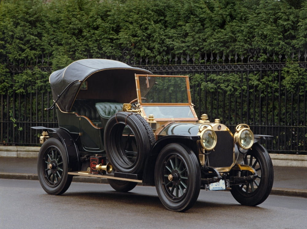 1911 Benz 4560 HP 4-seat Sporting Victoria Country of origin Germany Canvas Art - Panoramic Images (18 x 24)