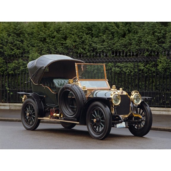1911 Benz 4560 HP 4-seat Sporting Victoria Country of origin Germany Canvas Art - Panoramic Images (24 x 36)