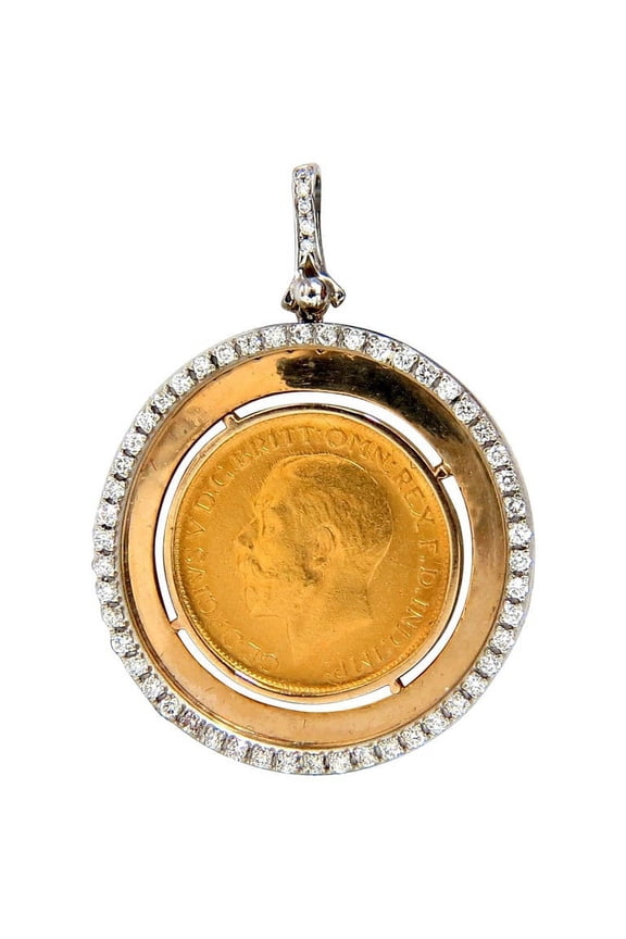 V. D.G Britt OMN Rex FD IND IMP Pendant 22Kt 14Kt