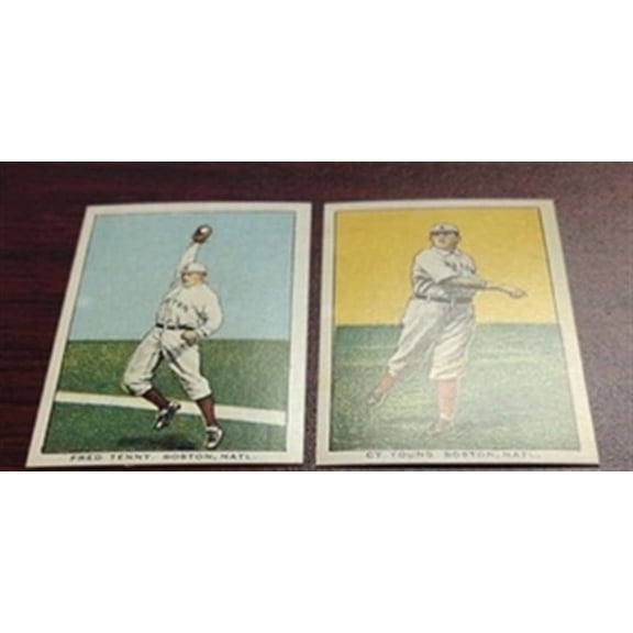 1911 D304 General Baking Reprint Boston Braves Team Set 2 Cards Cy Young Near NM-MT to NM-MT Condtion