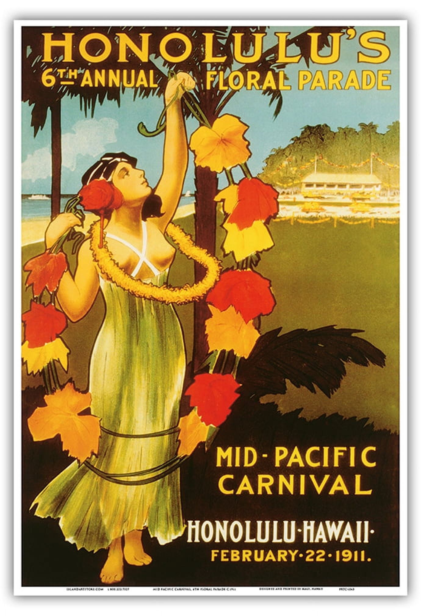 1911 Mid-Pacific Carnival - 6th Annual Floral Parade - Honolulu 