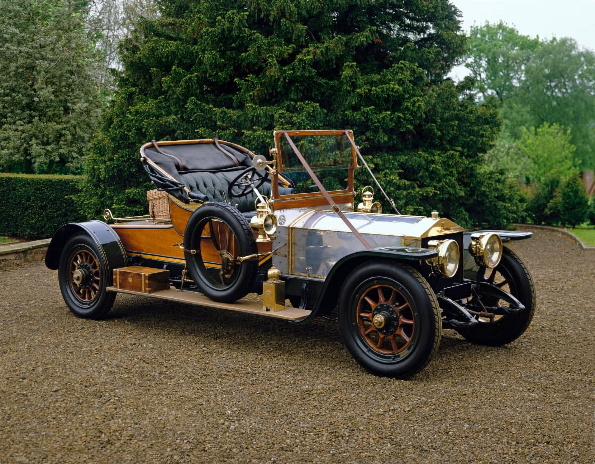 1911 Rolls Royce 4050 HP Silver Ghost 2-seat roadster Country of origin United Kingdom Canvas Art - Panoramic Images (22 x 28)