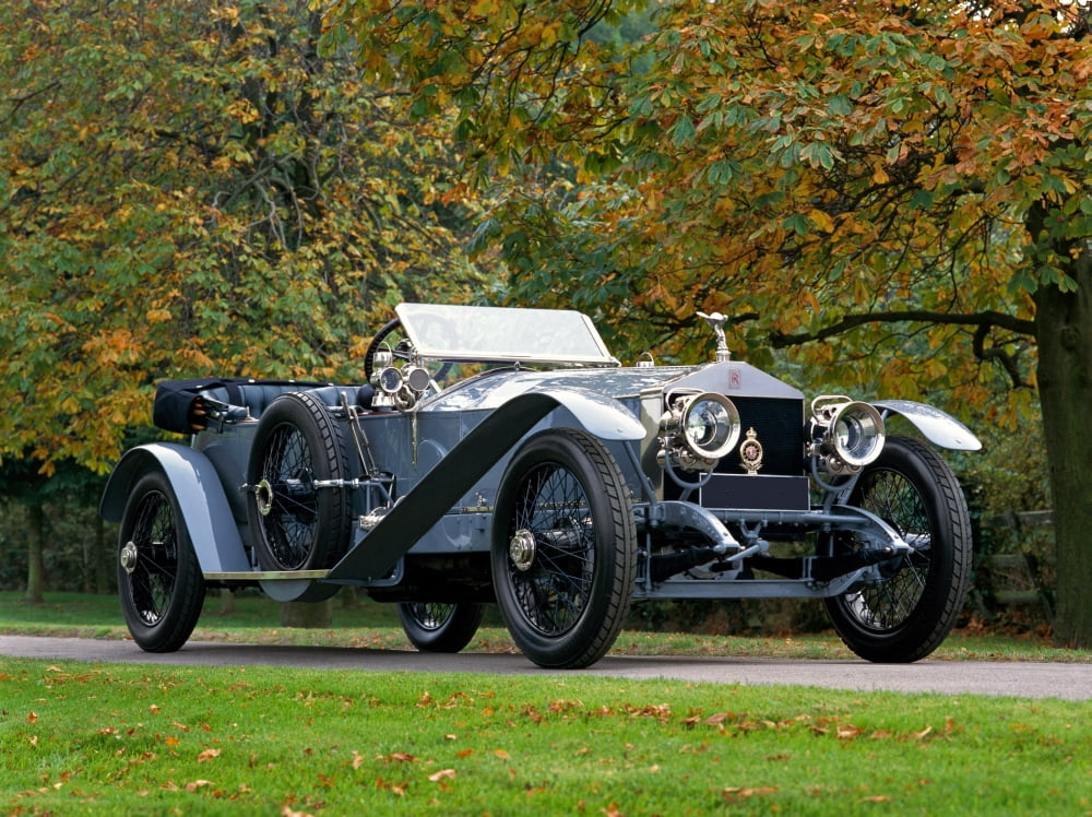1911 Rolls Royce 4050 HP Silver Ghost London-Edinburgh type The Sluggard 74 litre 6-cylinder engine producing 48bhp Country of origin United Kingdom Canvas Art - Panoramic Images (18 x 24)