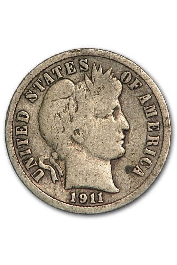 1911-S Barber Dime Good/VG