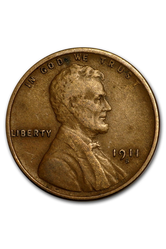 1911-S Lincoln Cent VF