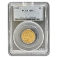 thumbnail image 1 of 1912 $5 Indian Gold Half Eagle MS-62 PCGS, 1 of 3