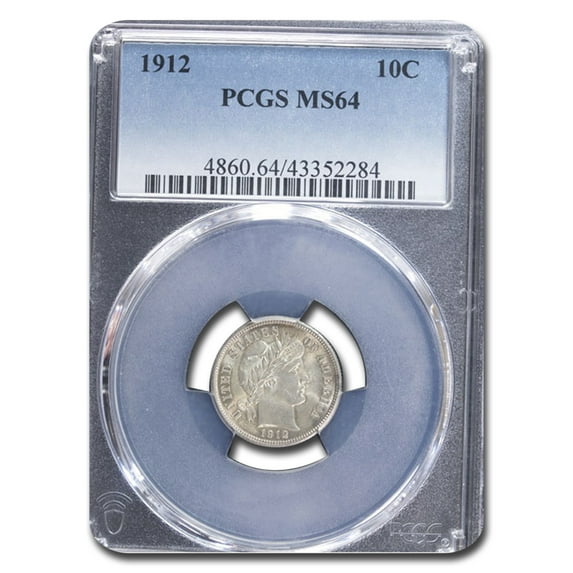 1912 Barber Dime MS-64 PCGS