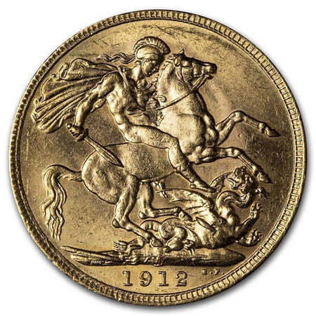 1912-M Australia Gold Sovereign George V BU