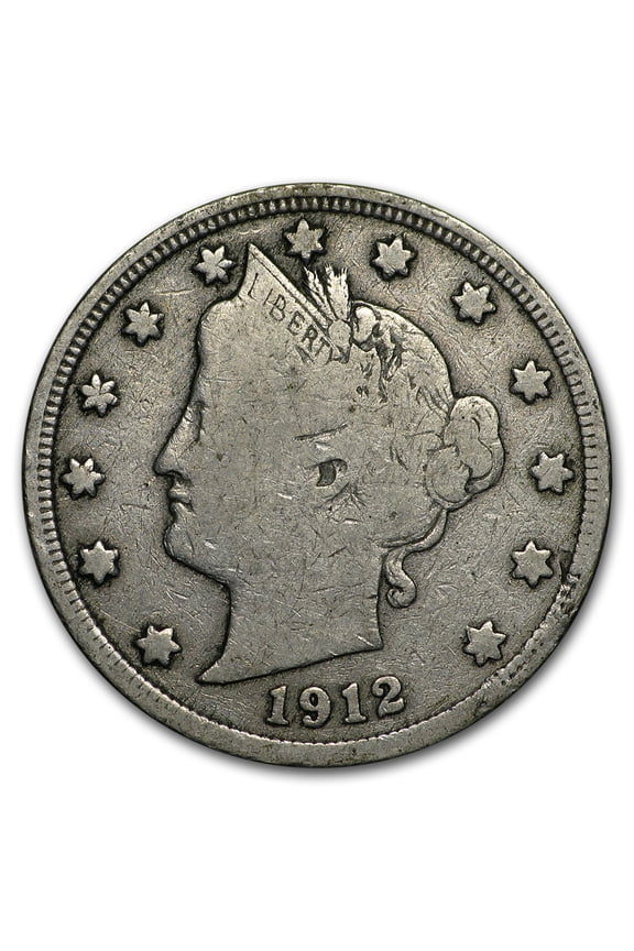 1912-S Liberty Head V Nickel Fine