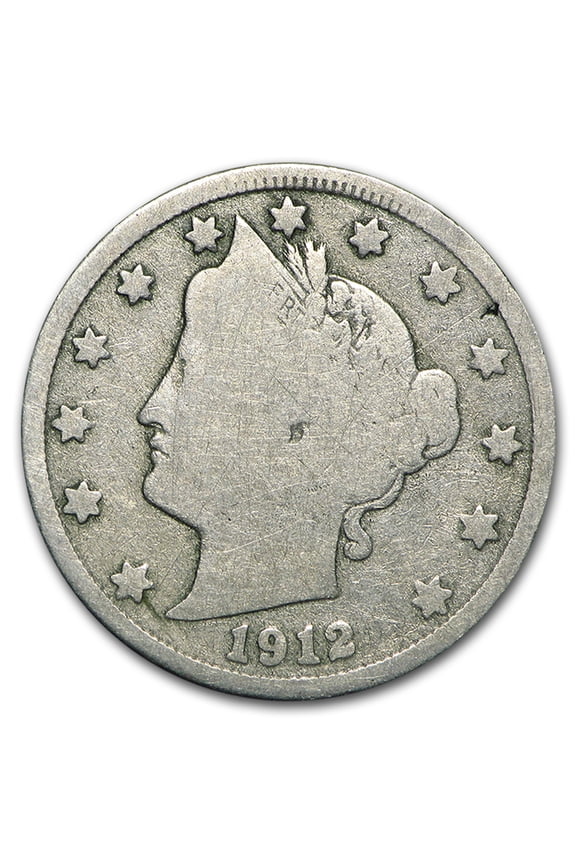 1912-S Liberty Head V Nickel Good
