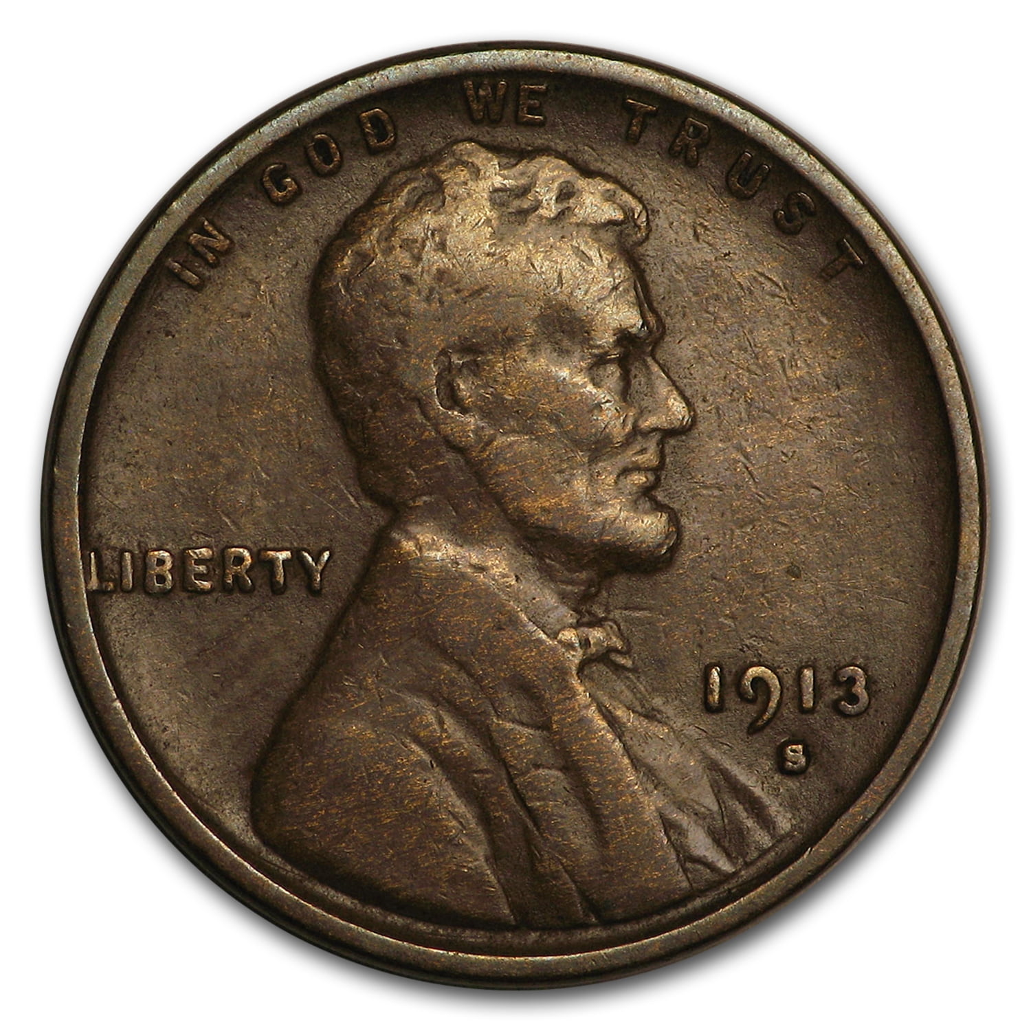 1913-S Lincoln Cent Fine